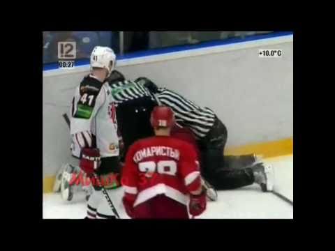Fights Vityaz - Avangard 09/23/11 Brawl Драки Витязь - Авангард