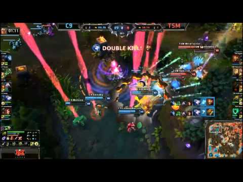 NA LCS - W9D3 - C9 Sneaky Quadra Kill