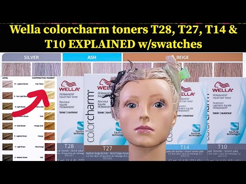 Wella colorcharm toners T28, T27, T14 & T10 EXPLAINED...