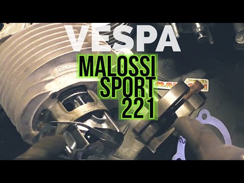 vespa Malossi SPORT 221| BEST! rotary TUNING cylinder | 😜🍻😎