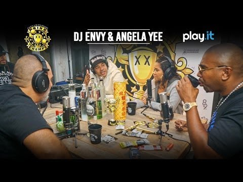 DRINK CHAMPS: Episode 40 w/ DJ Envy & Angela Yee | Talk Breakfast Club, Origins of N.O.R.E. + more