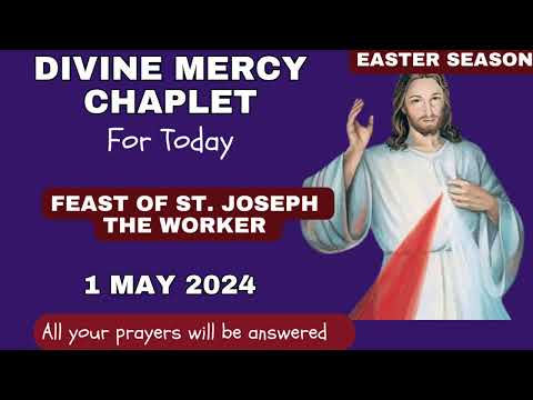 Chaplet of divine mercy for Today Wednesday 1 May 2024 ||Daily Divine Mercy Chaplet