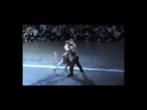  Andrea Misse  and  Javier Rodriguez  are  dancing  to  the  tango  "  Café Domínguez  "