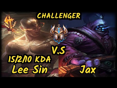 SevenArmy (LEE SIN) vs JAX - 15/2/10 KDA JUNGLE CHALLENGER GAMEPLAY - EUW