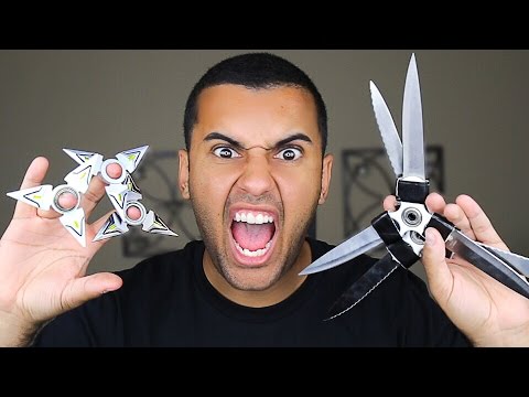 MOST DANGEROUS TOY OF ALL TIME!! FIDGET SPINNER!! (+1000MPH) FLAMING FIDGET NINJA STAR!! EDITION!!! Video