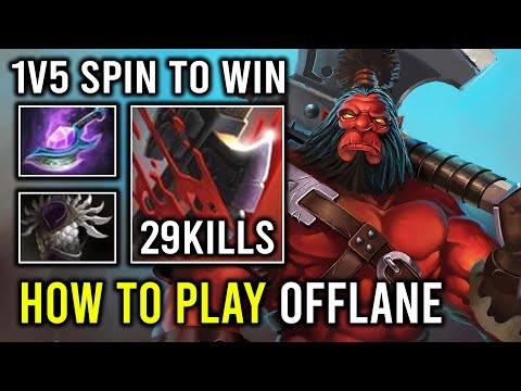How to Play Offlane Axe Like a Pro with First Item 6Min Blade Mail 1v5 Berserk Call Arcane Dota 2