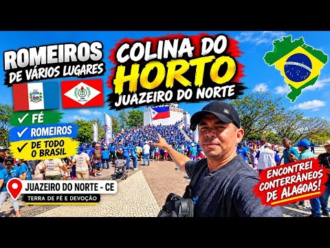 “ROMEiros DE TODO O BRASIL TOMAM A COLINA DO HORTO! E EU ENCONTREI GENTE DE RIO LARGO!”