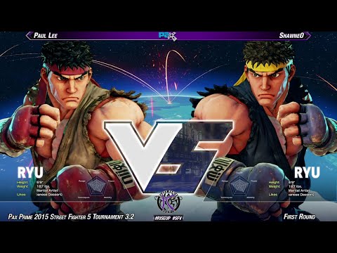 #PAX2015 #SFV Tournament 3.2 FR - Paul Lee (RYU) vs Shawne0 (RYU)