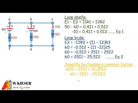 KIRCHOFF'S VOLTAGE LAW LOOP CALCULATION