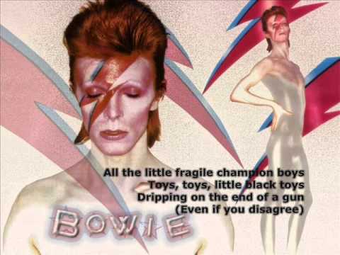 David Bowie We Prick You Lyrics On Screen