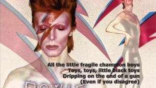 David Bowie We Prick You Lyrics On Screen