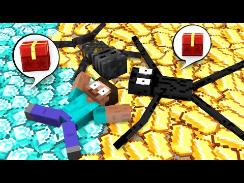 Who gets the most? - Gold and Diamond - Funny Story - Minecraft Animation