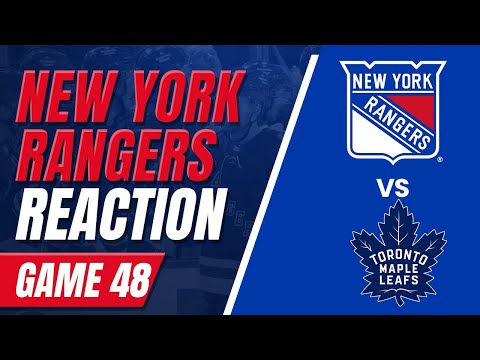 Ranger Game Reaction Game 48┃NYR- 2 TOR- 3! THE RANGERS CHOKE IN THE 3RD TO LOSE IN TORONTO!