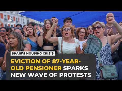 Madrid pensioner eviction sparks protests over Spain’s housing crisis