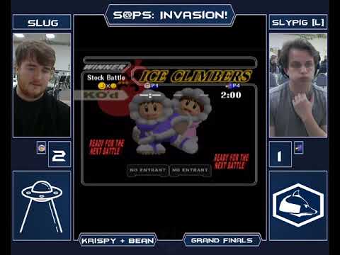 The Invasion Melee Singles - SluG (Ice Climbers) vs Slypig (Falco) - Grand Final