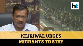‘Enough food arrangement’: Kejriwal appeals migrant workers to not leave Delhi