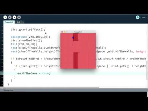 Flappy Bird Tutorial Using Processing Part 10