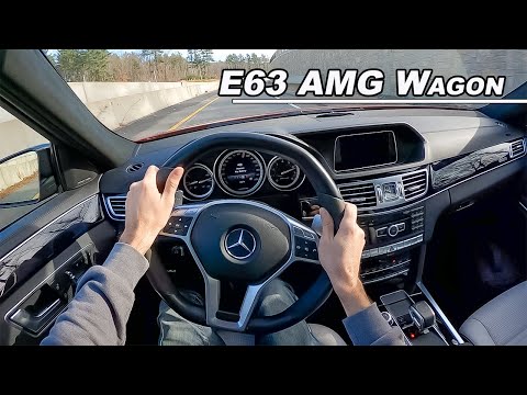 Mercedes-Benz E63 AMG S Wagon - Brutally Fast 577hp Dad Mobile!  (POV Binaural Audio)