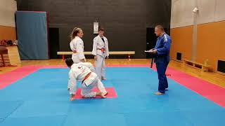 2020.10.06 - Zkouška na oranžovo-zelený pásek (Vojtěch Tvrdík, Jakub Měchura, Tereza Kolcunová)