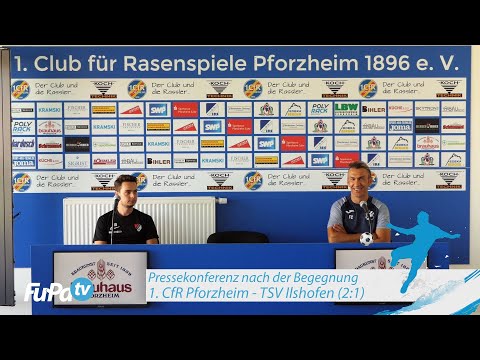 Pressekonferenz nach 1. CfR Pforzheim - TSV Ilshofen am 22.08.2020