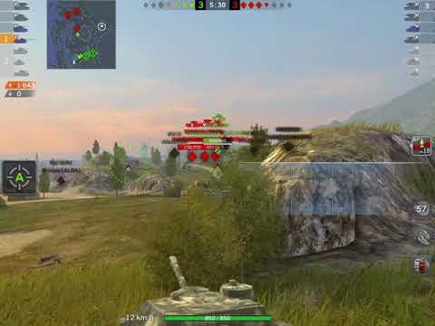 WoTBlitz Gameplay 42th : SU-100 : 3700damage Mastery by 122mm Gun