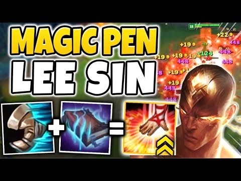 FULL MAGIC PEN (E MAX) LEE SIN IS POTENT! | CLEAR ENTIRE MINION WAVES WITH ONE E - League of Legends