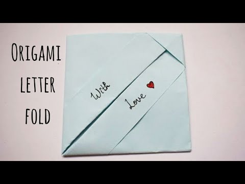 Easy Cute Letter Fold | DIY Letter Folding Ideas | Easy Origami Note Folding