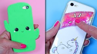 DIY ETUI / CASE NA TELEFON! 4 Słodkie i Łatwe Wzory