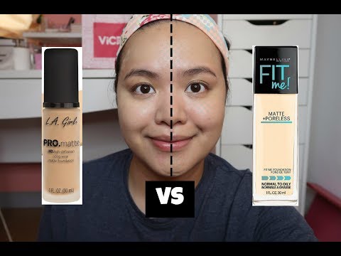 LA GIRL PRO MATTE VS. MAYBELLINE FIT ME | Comparison Review