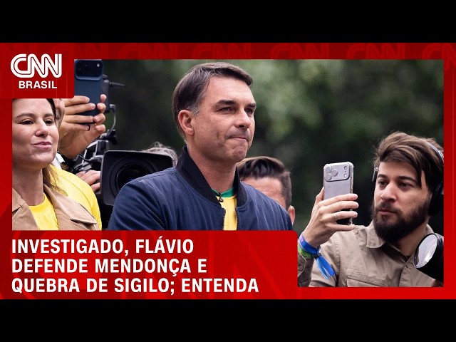 Investigado, Flávio defende Mendonça e quebra de sigilo; analista explica | CNN PRIME TIME