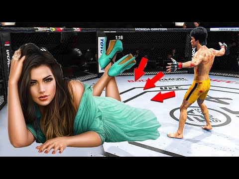 Bruce Lee vs Lara Craft ( EA Sports UFC 4 ) wwe mma