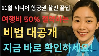 11월 시니어를 위한 항공권 할인 완벽 가이드! 여행비 절약하는 꿀팁 대공개, 시니어 항공권 할인 | 11월 여행 할인 | 시니어 여행 꿀팁 | 항공권 가격 절약