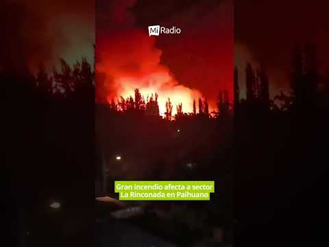Un voraz incendio se registra en el sector La Rinconada, en la comuna de Paihuano.  Debido al…