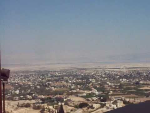 valley of Achor from mt of temptation in Jericho