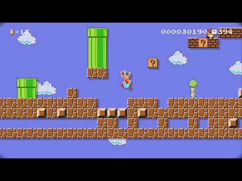 Descent Into 1-1 ... by Canabob - Super Mario Maker 2 - No Commentary 1bw