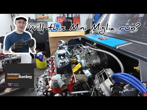Classic Mini Miglia Race Car Prep Episode 3 refitting Engine, Ball Joint issues and Hub build ups