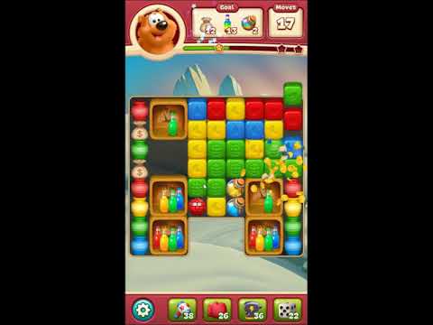 Toon Blast Level 2385 - NO BOOSTERS 🐻🐺🐱 | SKILLGAMING ✔️