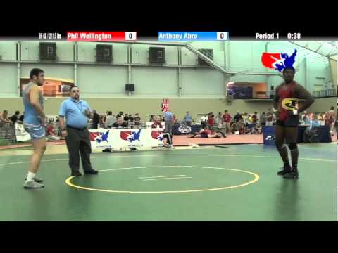 University Nat`ls FS  96 KG / 211.5 lbs: Phil Wellington vs. Anthony Abro