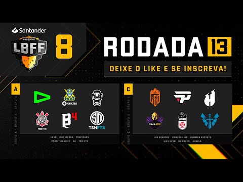 LBFF 8 - Rodada 13 - Grupos A e C | Free Fire