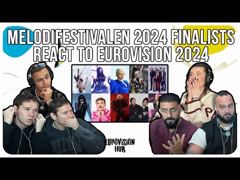 Melodifestivalen 2024 Finalists React to Eurovision 2024