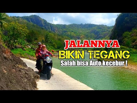 Jalan ekstrim membuat tegang - Wisata Sungai Oyo Imogiri l Alam indonesia