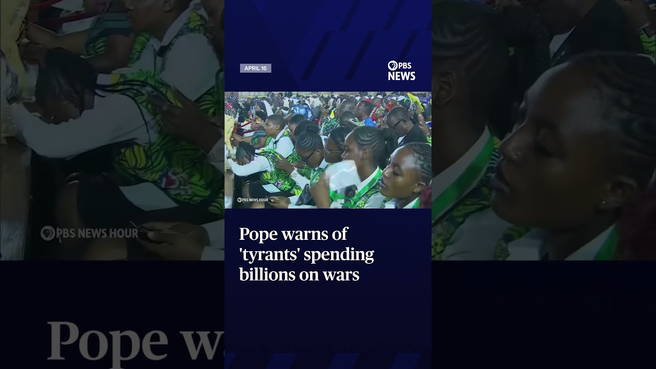 Pope warns of 'tyrants' spending billions on wars