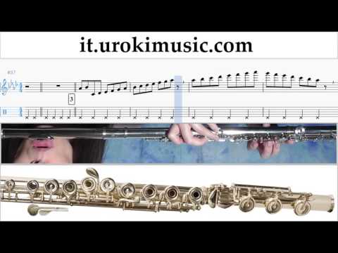 Corso di Flauto J-Ax & Fedez ft. Alessandra Amoroso - Piccole cose Tablature Tab Parte#1 um-i276