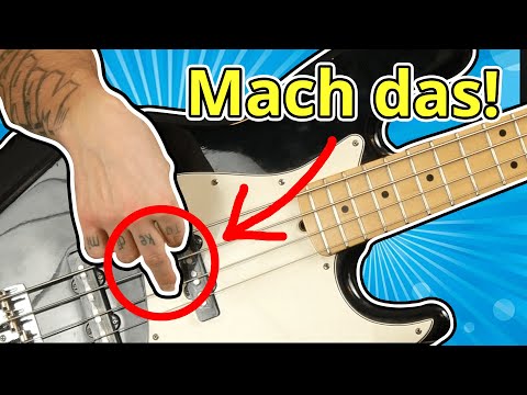 Bass lernen - RECHTE HAND TECHNIK für den E-Bass