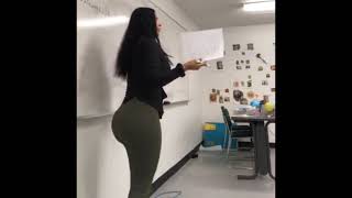 Big Booty teacher in class