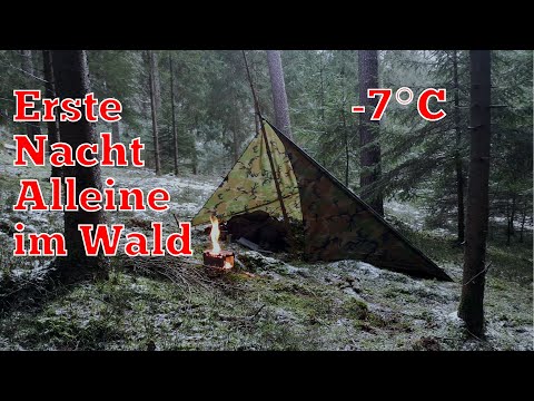 Solo Overnighter im Winter | -7°C | Overnighter | Bayern | Bushcraft | Biwak | Outdoor