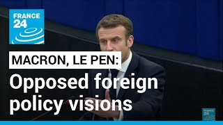 French presidential race: The radically opposed foreign policy visions of Le Pen and Macron