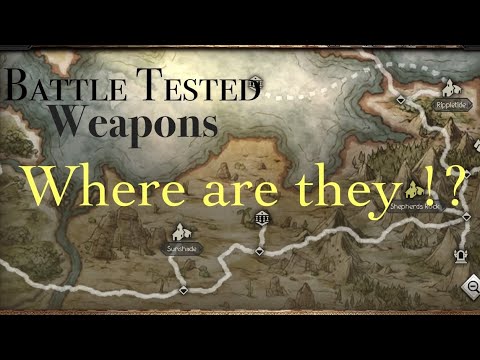 All Battle Tested Weapons Locations [] Octopath Traveler: CotC