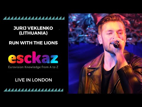 ESCKAZ in London: Jurij Veklenko - Lithuania - Run With The Lions (at London Eurovision Party 2019)