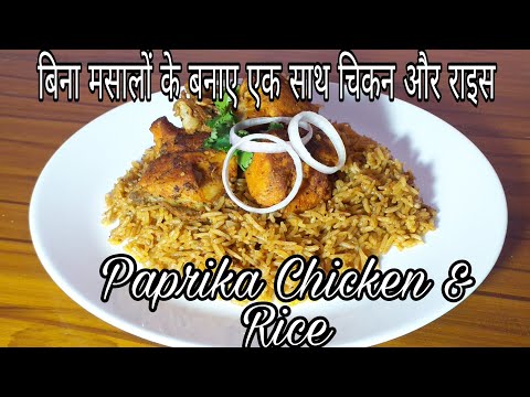 paprika chicken & rice | बिना मसालो के बनाये चिकेन राइस एकसाथ | chicken recipe | The Appetizer